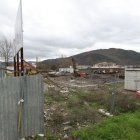 Imagen tomada ayer de las obras de las 20 viviendas para jóvenes en Ponferrada.