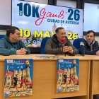 Agapito Arce, Julián García y Tonmás Tejedor, en la presentación.