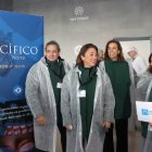 La consejera visitó la empresa palentina Merpacífico.