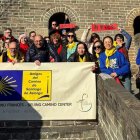 La expedición, en un momento del viaje.