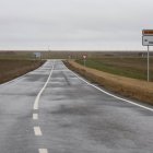 Un tramo de la carretera de Matadeón a Matanza