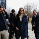 La ministra Sara Aagesen a su llegada a La Robla.