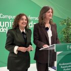 Pilar Marqués junto a Nuria González en la presentación del proyecto