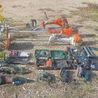 Material incautado por la Guardia Civil