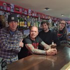 Ricardo, de Oscuros, Rober, de Turbina, Fran de Zoster, y Jose Oscuro, la semana pasada en el Plan B.