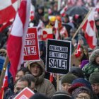 Manifestación en Nuuk contra Trump.