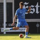 Manso en una jugada del Atlético Astorga en el partido que los maragatos jugaron frente al Coruxo en O Vao