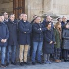 Minuto de silencio en la Diputación de León por el descarrilamiento en Ademuz (Córdoba).