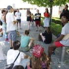 Jóvenes de un programa europeo, en León.