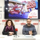 Elena Blasco y su homólogo asturiano en la secretaria de CC OO.