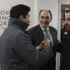 Galán ayer, en la cita de Davos.