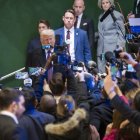 Trump ayer, en la cumbre de Davos.