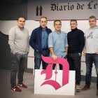 Óscar Díez, Juan Simón, Ángel Fraguas, José Antonio Pérez y Raúl Castro.