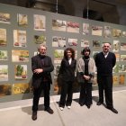 Presentación de la muestra esta mañana en La Térmica Cultural de Ponferrada.