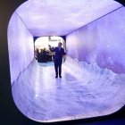 Mañueco ayer, en Fitur para presentar el proyecto de CyL.