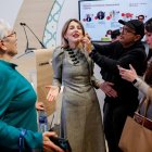 Yolanda Díaz ayer, en Fitur.