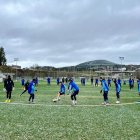 La Deportiva tuvo que entrenar ayer en el Manolo Peña.