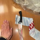 El arma blanca usada para cometer el delito.