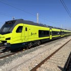 Un tren con la locomotora 336 similar al que realiza la labor de exploradora en León