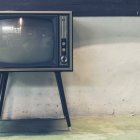 Un antiguo aparato de televisión.
