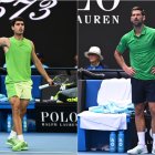 Alcaraz contra Novak Djokovic.