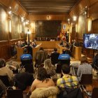 Un momento del Pleno municipal en la sede de la Diputación.