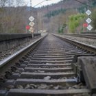 Vías de tren, a 31 de enero de 2026, en Amurrio, Álava.