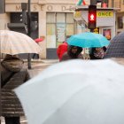 Día de lluvia en León.