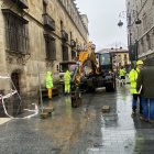 Las obras en la calle Ancha.