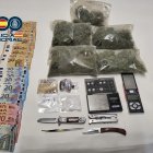 Material incautado por la policía