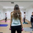 Un momento del taller de gimnasia.