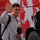 Víctor García, en el momento de partir hacia Marbella.