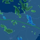 Trayecto realizado por el vuelo de hoy de Barcelona a León que aterrizó en Asturias.