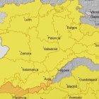 Imagen de los avisos previstos en Castilla y León para el jueves, 5 de febrero de 2026.