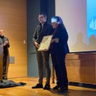 Carlos García Rioja, junto a la presidenta de la Junta Mayor, Diana Belén García.