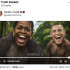 Vídeo de Trump con los Obama como simios.
