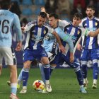 La Ponferradina y el Celta Fortuna se vaciaron sobre el campo de El Toralín en un partido muy físico.