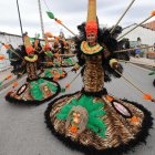 Uno de los grupos participantes en ediciones pasadas del desfile de Vega de Espinareda.