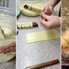 Proceso tradicional de los retorcidos leoneses: amasado artesanal, formado en espiral y fritura dorada, el dulce imprescindible del Carnaval en el Valle de Laciana.