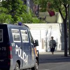 Un furgón de la Policía Nacional.