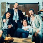 Los miembros del grupo asturiano Drugos, este viernes en El Gran Café.