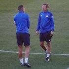 Ziganda en un entrenamiento de la Cultural.