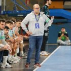 Dani Gordo, en un partido de esta temporada del Ademar en el Palacio de Deportes.