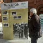 Luis del Olmo visita la exposición del 120º aniversario del Diario de León.