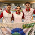 Andrés Llamazares, Nerea Rodríguez y Hugo Valenciano.