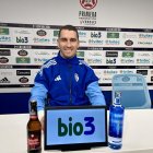 Andrés Prieto sonriente en la rueda de prensa.