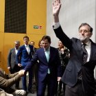 Mañueco ayer con Rajoy, en la presentación del libro del expresidente del Gobierno.