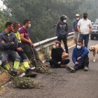 Uno de los incendios en el Bierzo que afectó a la zona de Oencia