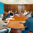 Reunión de esta mañana presidida por el alcalde Marco Morala