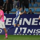 Andoni López celebra el gol ante el Talavera.